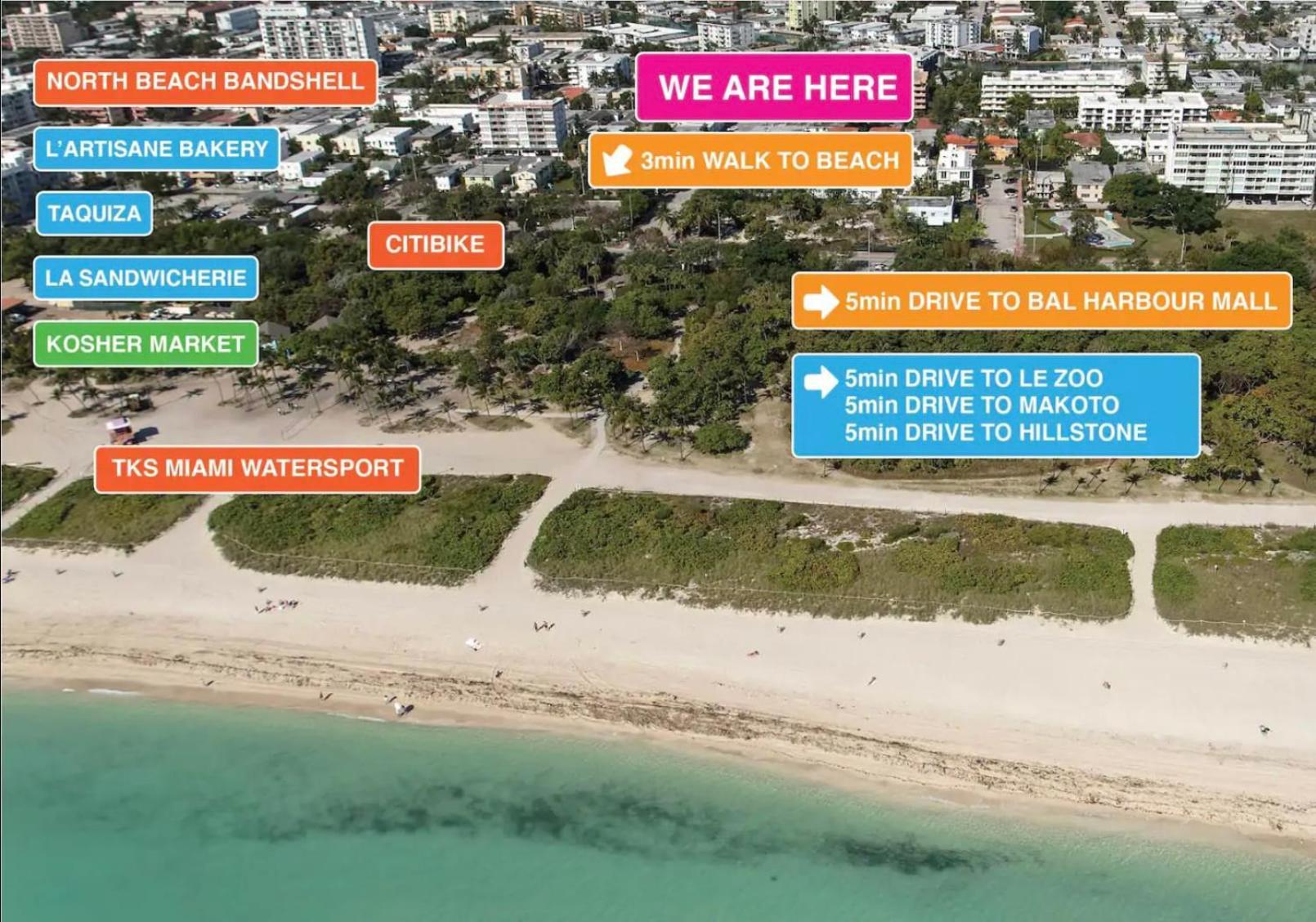 מיאמי ביץ' North Beach Steps To Sea Miami Apartment With Free Parking Family And Pet Friendly מראה חיצוני תמונה